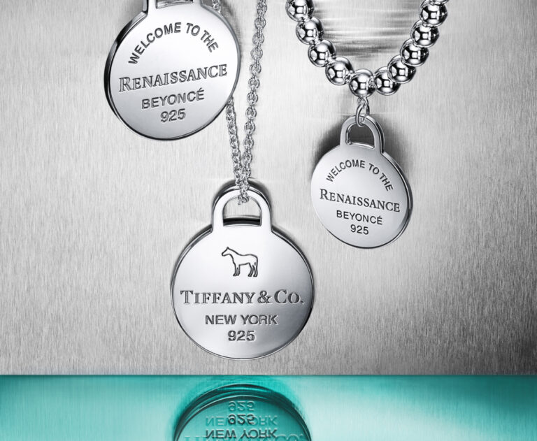 Return to Tiffany® x Beyoncé Round Tag Necklace Photo Credit: Tiffany & Co.