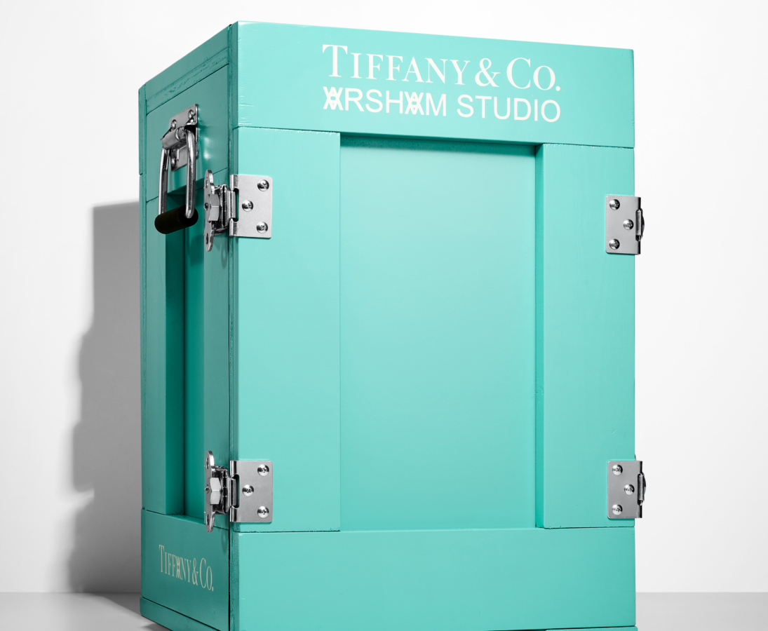 Custom-made Tiffany Blue® art-handling crate. Photo Credit: Tiffany & Co.