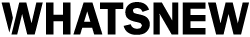 Whatsnew Logo made of black black letters