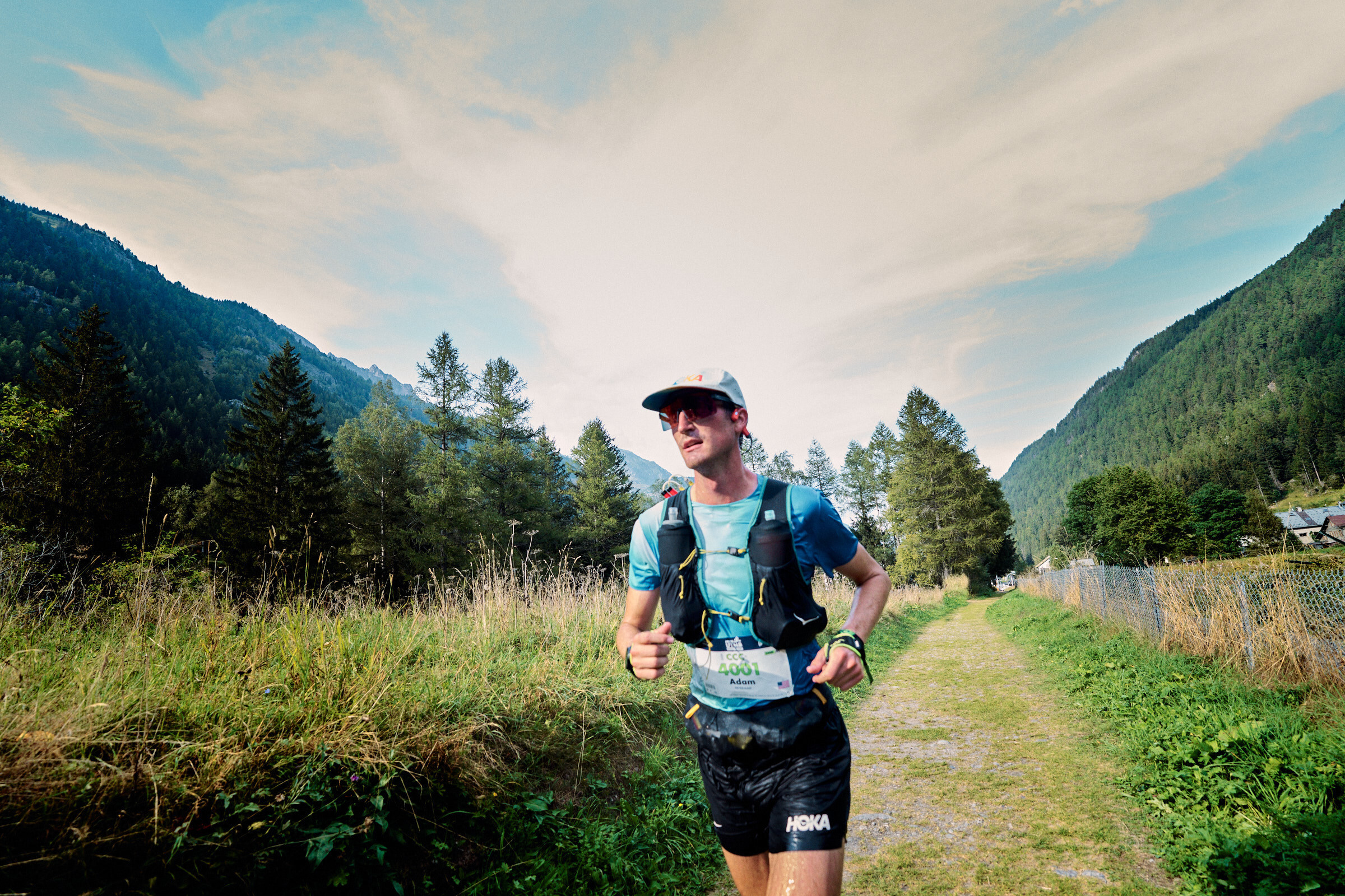 Shokz ambassador Adam Peterman at UTMB® World Series Finals - Courtesy of Shokz