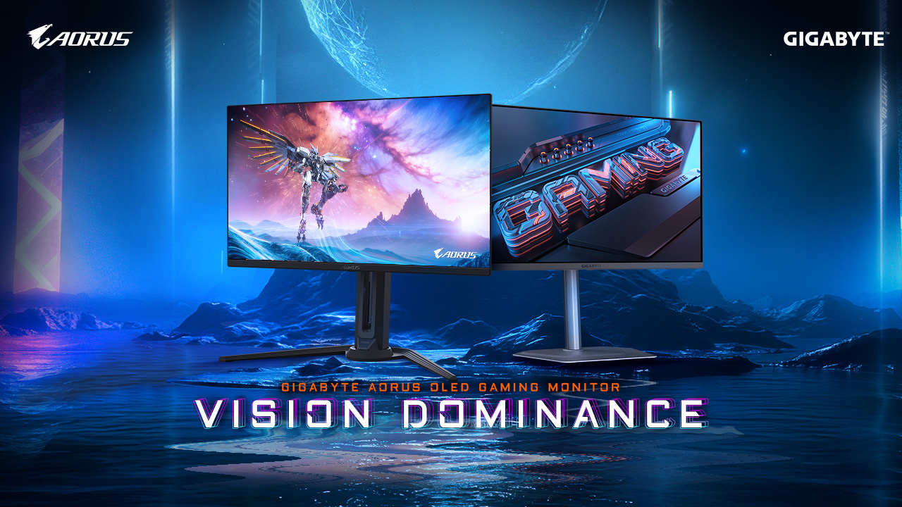 Gigabye QD-OLED Monitors - Courtesy of Gigabyte
