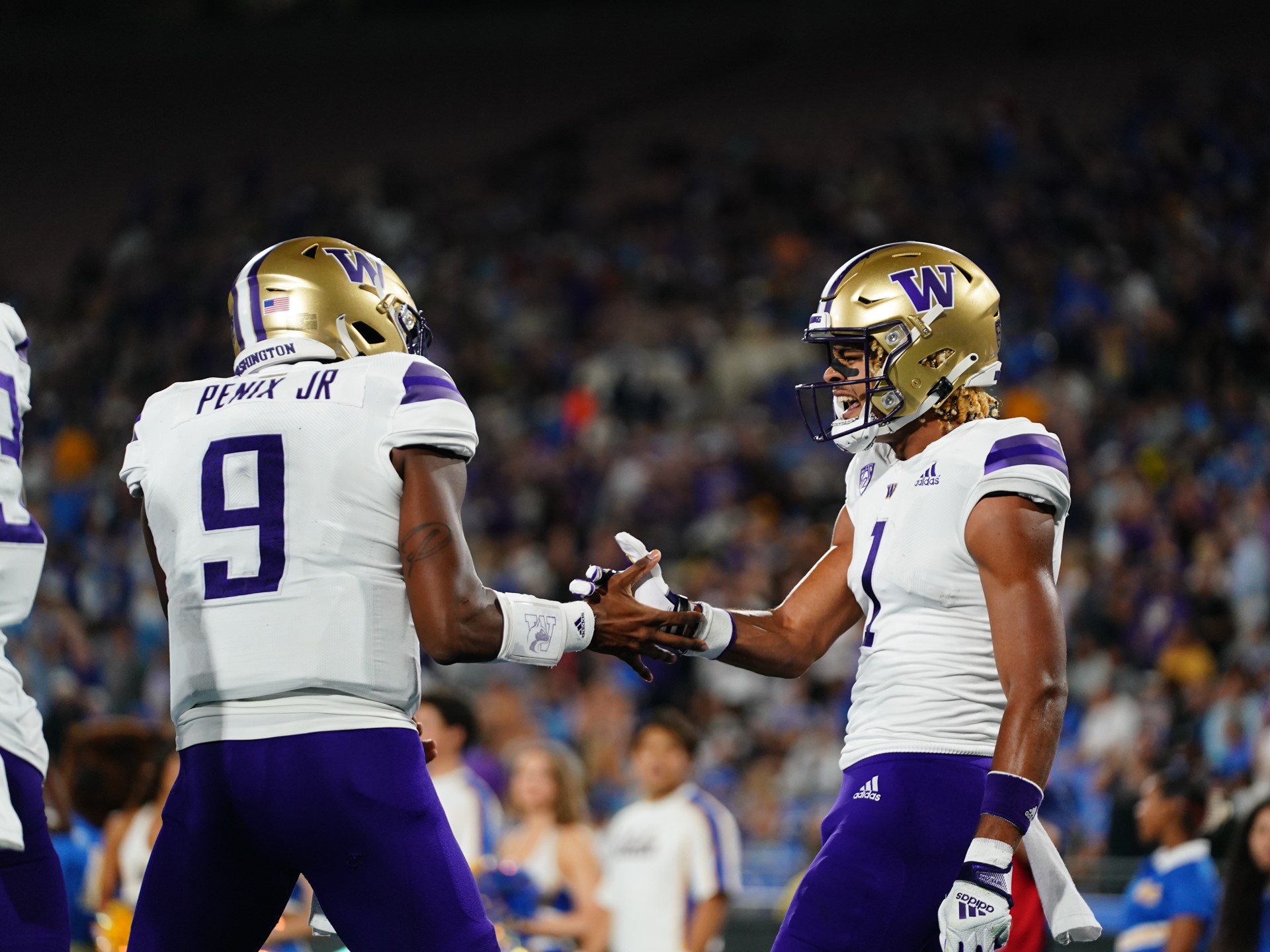 Rome Odunze and Michael Penix Jr.